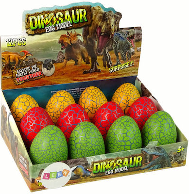 Miniature Toy Dinosaur Egg Green 8cm. (Various Designs/Assortments of Designs) 1pc