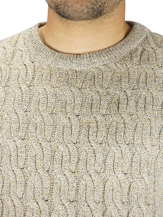 Lexton Massimo Men's Long Sleeve Sweater beige