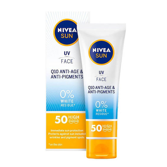 Nivea Sun UV Cream Mat Look Αδιάβροχη Αντηλιακή Κρέμα Προσώπου SPF30 50ml