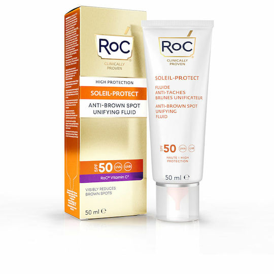 Roc Soleil-Protect Anti-Brown Spot Unifying Fluid Sonnencreme Lotion Gesicht SPF50 50ml