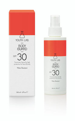 Youth Lab. Guard Sunscreen Waterproof Sunscreen Lotion Face and Body SPF30 in Spray 150ml