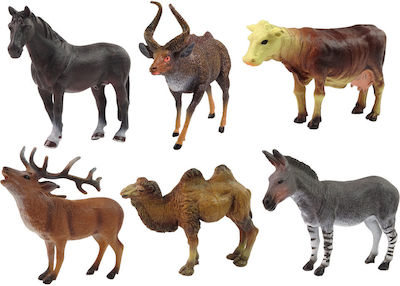 Miniature Toy Domestic Animals Forest Deer Cow Brown