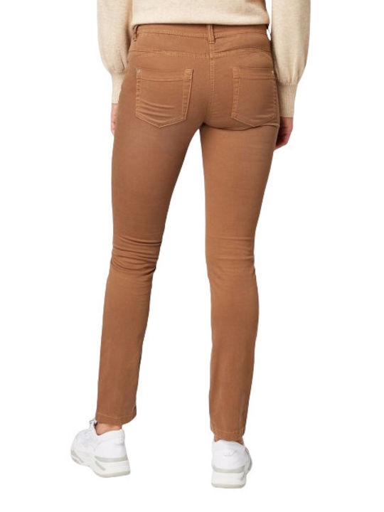 Tom Tailor Alexa Damen Stoff Hose in Schlanker Passform Braun