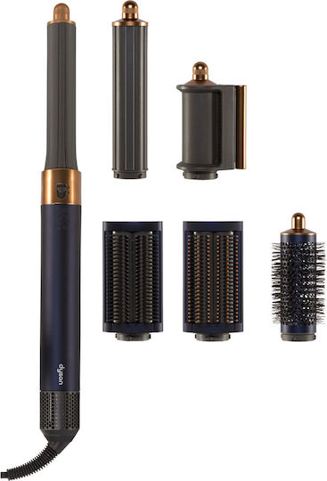 Dyson HS05 Airwrap Complete Long Case Ηλεκτρική Βούρτσα με Αέρα & Περιστρεφόμενη Κεφαλή για Ίσιωμα και Μπούκλες 1300W Copper/Dark Blue/Copper