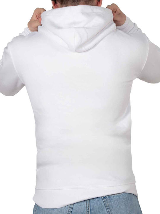 Sweatshirt with Hood White