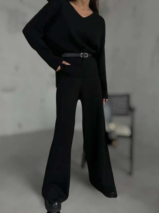 Black Fashion Women's Black Set with Trousers