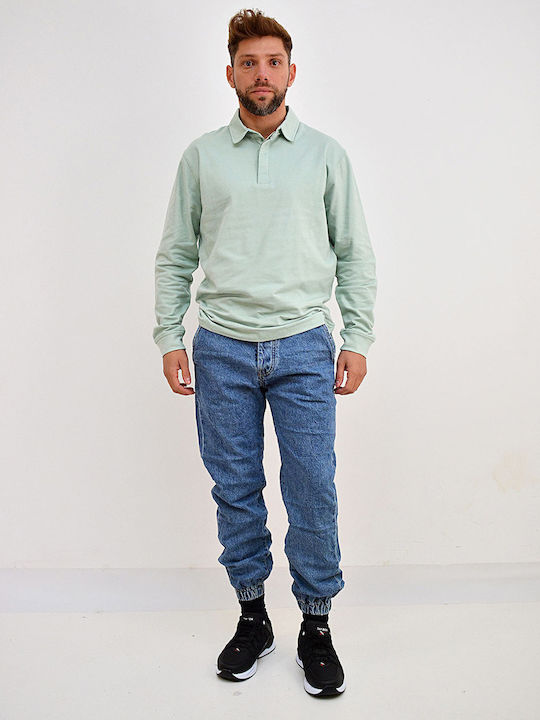 Men's Jeans Pants with Relaxed Fit Blue