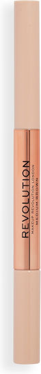 Revolution Beauty Fluffy Brow Duo Μολύβι για Φρύδια Medium Brown