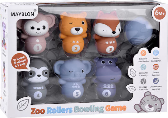 Jokomisiada Bowling Bowling Ball Zoo για 6+ Μηνών