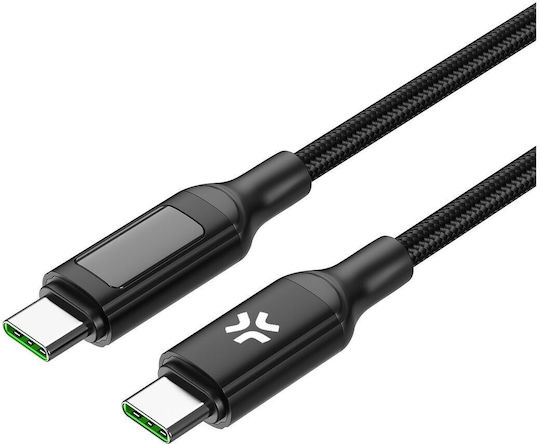 Celly USB 2.0 Kabel USB-C männlich - USB-C 100W Schwarz 2m (USBCMICRO)