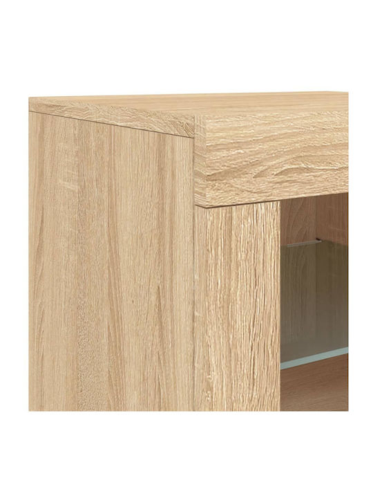 Bibliothek mit LED Coffee 142.5x37x67cm