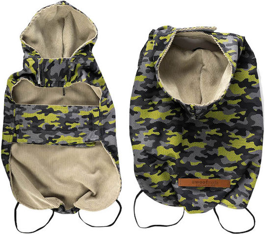 Woofmoda Кучешки палта Водоустойчиво Зелен Medium с дължина на гръбчето 33 см. Вариант