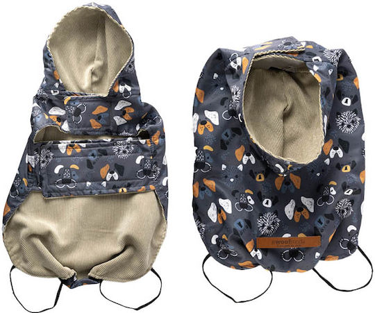 Woofmoda Dogs Μπουφάν Σκύλου Αδιάβροχο Large με Μήκος Ράχης 37 εκ.