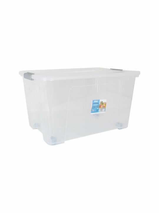 Dem Plastic Storage Box with Lid 57cm 4pcs