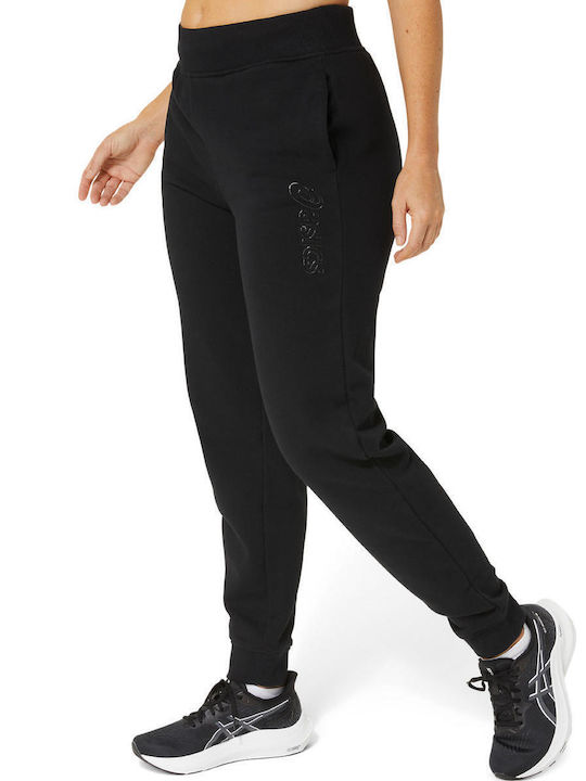 ASICS Logo Women's Sweatpants BLK 2032C844-002