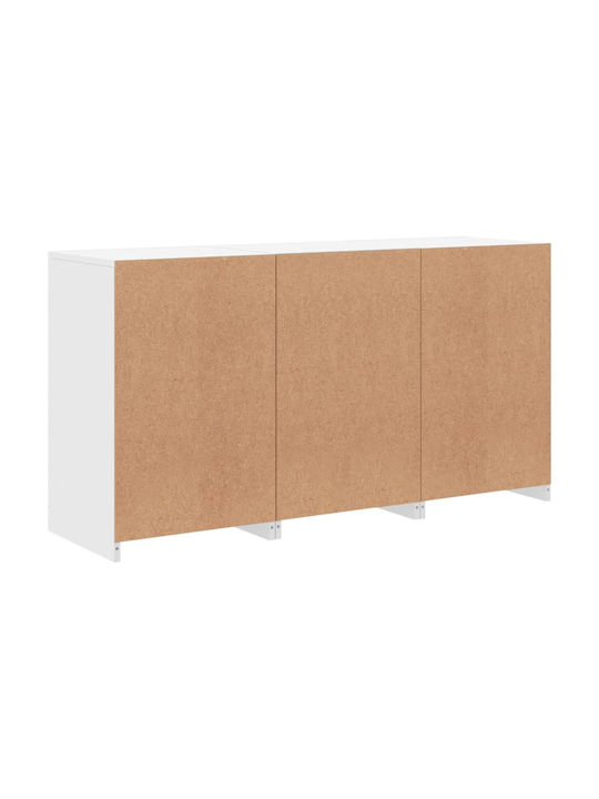 Μπουφές Ξύλινος Λευκός 123x37x67cm