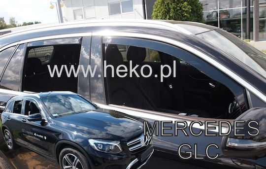 Set deflectoare de vânt Dark Fime pentru Mercedes-Benz GLC - Magazin online 4buc