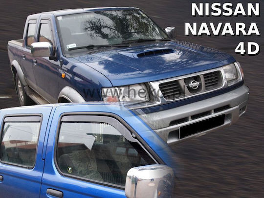Set deflectoare de vânt Dark Fime pentru Nissan Navara 4buc