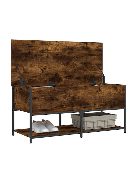 Eingangsmöbel mit Schuhschrank & Bank Smoked Oak 100x42.5x47cm