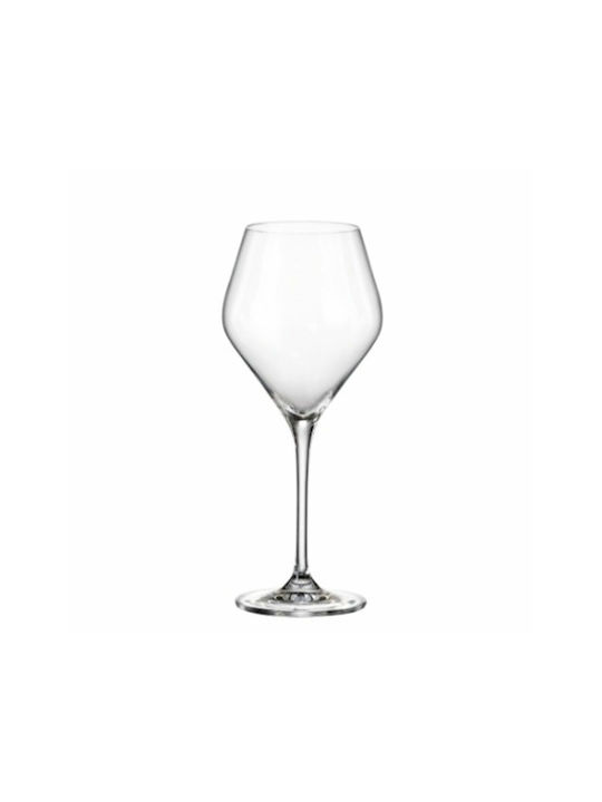 Bohemia Set of Glasses for Red Wine made of Crystal Stemmed 400ml 4pcs