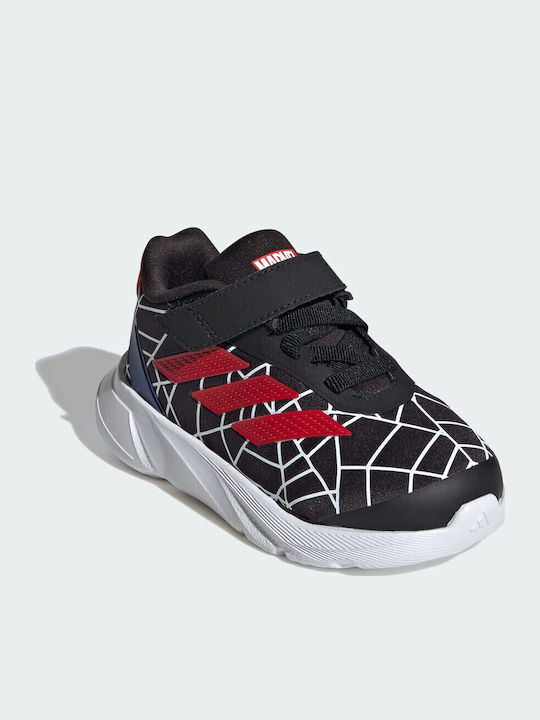 Duramo Spider-Man Αθλητικά Παιδικά Παπούτσια Running με Σκρατς Μαύρα