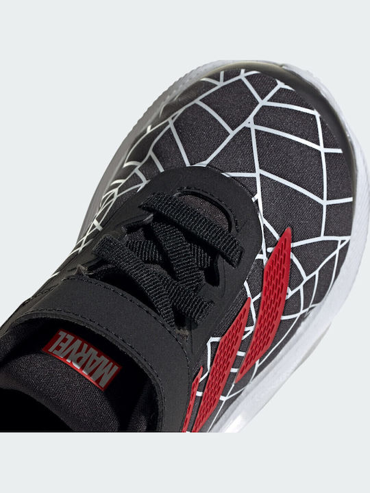 Duramo Spider-Man Αθλητικά Παιδικά Παπούτσια Running με Σκρατς Μαύρα