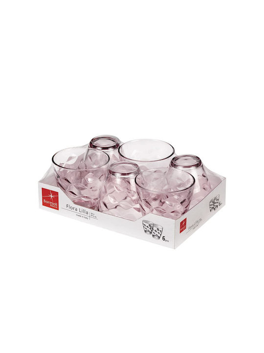 Bormioli Rocco Glass Water made of Glass in Pink Color 260ml