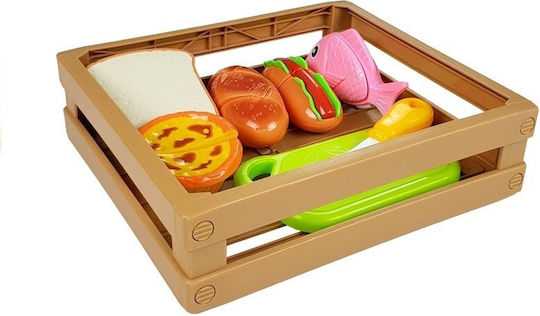 Lean Toys Hot-dog Set For Cutting Indredients In A Basket για 3+ Ετών
