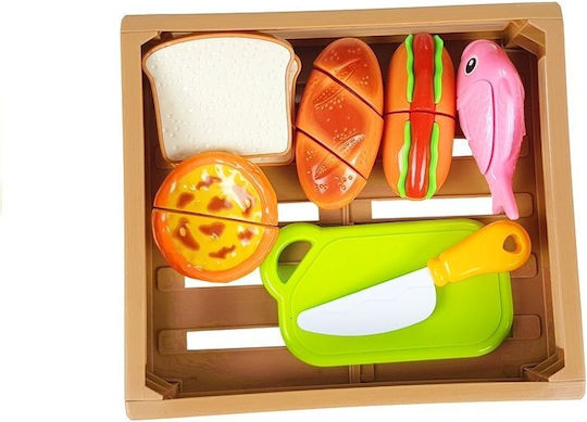 Lean Toys Hot-dog Set For Cutting Indredients In A Basket για 3+ Ετών