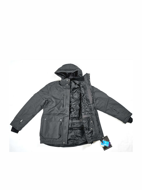 Winter Jacket Waterproof and Windproof Gray