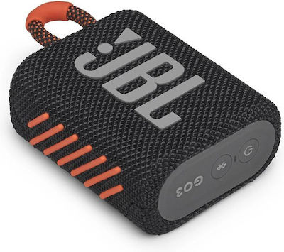 JBL Go 3 Rezistent la apă Difuzor Bluetooth 4.2W cu Durată de Funcționare a Bateriei până la 5 ore Black/Orange