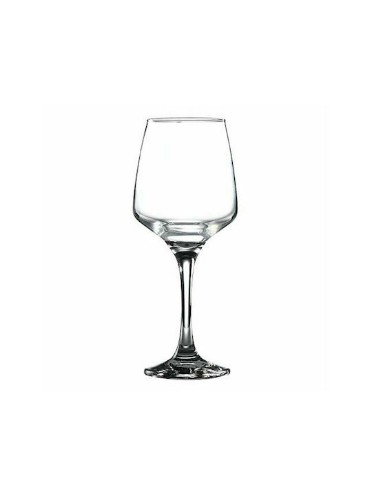 Gurallar Lal Set of Glasses for White Wine made of Glass Stemmed 295ml 4pcs