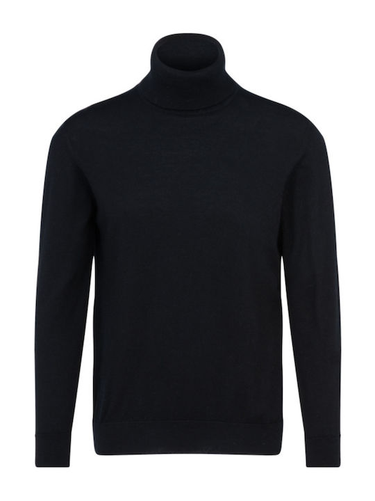 Seidensticker Men's Long Sleeve Sweater Turtleneck BLACK