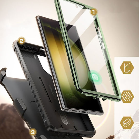 Supcase Unicorn Beetle Pro Back Cover Plastic Green (Samsung Galaxy S24 Ultra)
