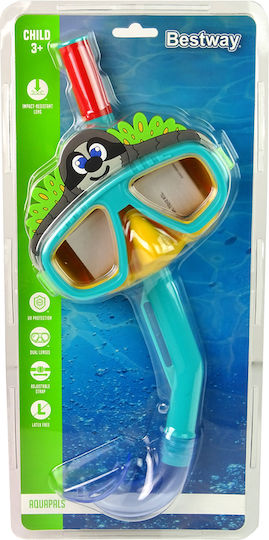 Bestway Kids Diving Mask with Snorkel Green/Blue