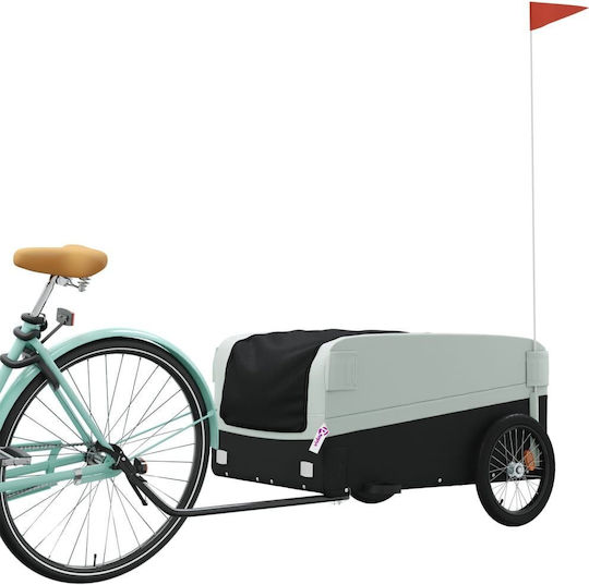 Vidaxl Bicycle Trailer Black Gray 45 Kg Iron