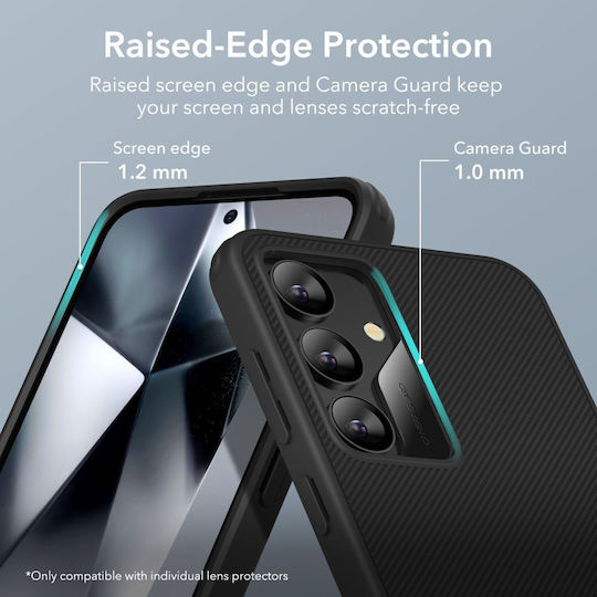 ESR Air Shield Boost Back Cover Silicone / Plastic 1.2mm Black (Galaxy S24)