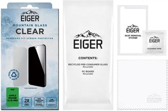 Eiger Glass 2.5D Tempered Glass (iPhone 15)