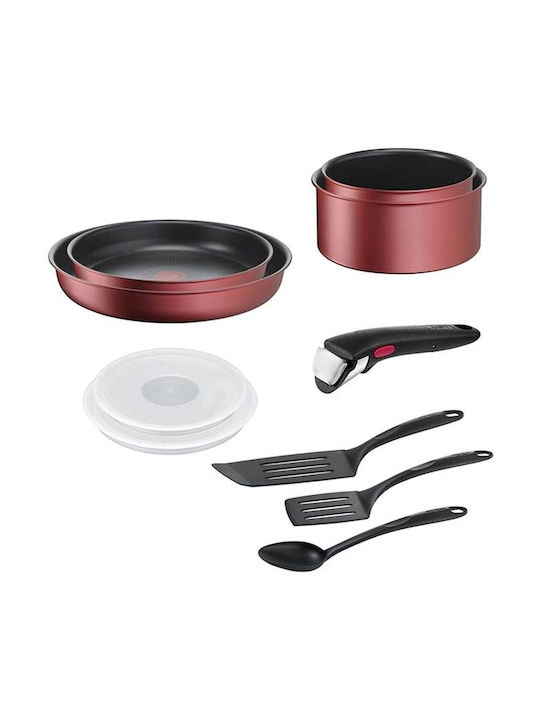 Tefal Cookware Set of Aluminum with Non-stick Coating 10pcs