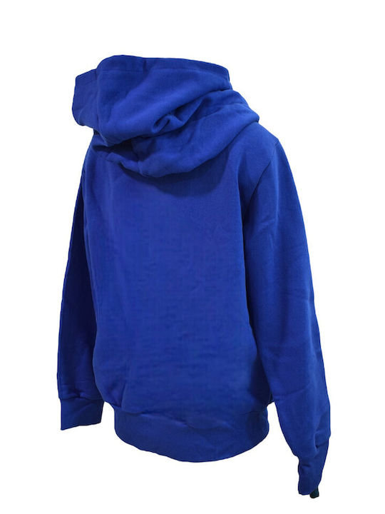 Bodymove Men's Sweatshirt Jacket with Hood and Pockets Blue