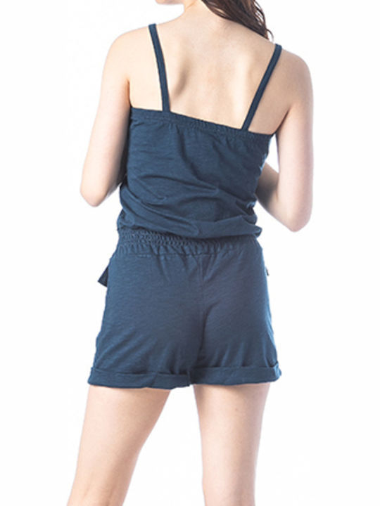 Damen Einteiler Shorts Marineblau