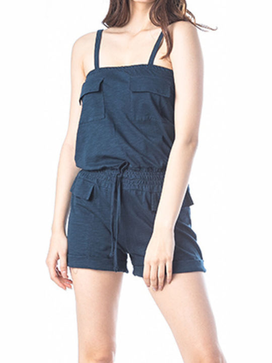 Damen Einteiler Shorts Marineblau