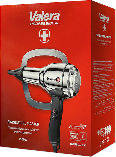 Valera Swiss Metal Master Light Ionic Πιστολάκι Μαλλιών με Φυσούνα 2000W