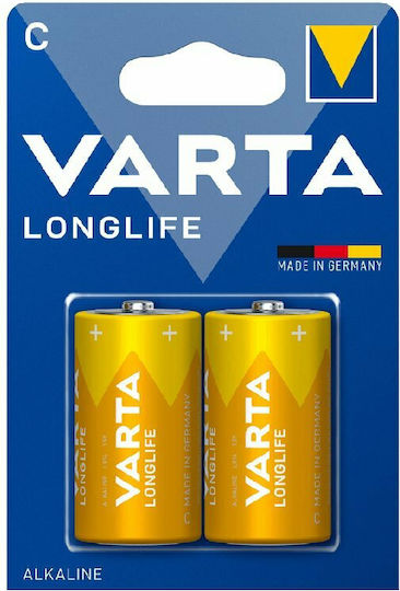 Varta LongLife Baterii Alcaline C 1.5V 2buc