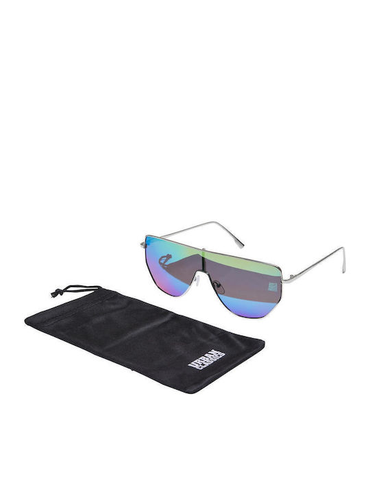 Urban Classics Sunglasses Silver with Metal Frame & Multicolour Lens Urban Classics Sunglasses Silver with Metal Frame & Multicolour Lens