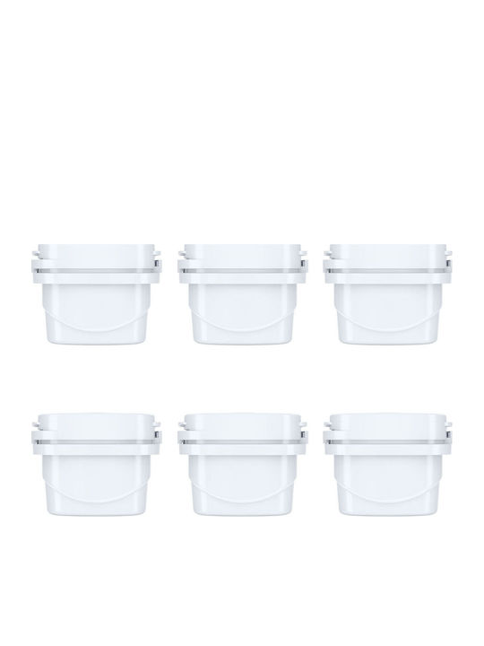 Aqua Optima Water Filter Replacement for Pitcher made of Activated Carbon Evolve 6pcs