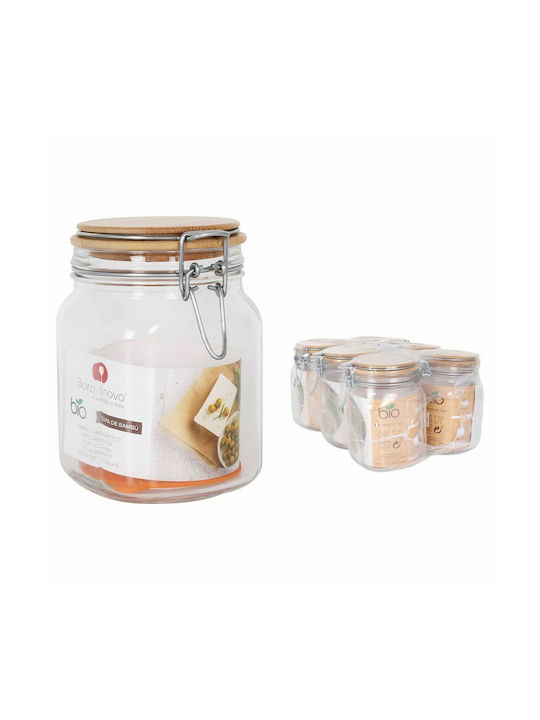 Borgonovo Primizie Set 1pcs Jars General Use with Lid Glass 1000ml