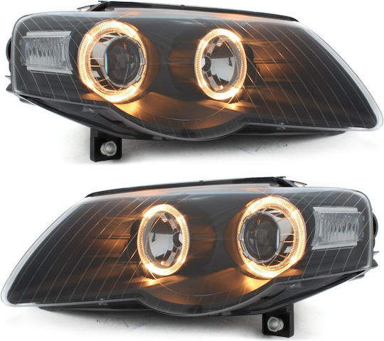 Depo Front Lights Angel Eyes for Volkswagen Passat 2pcs