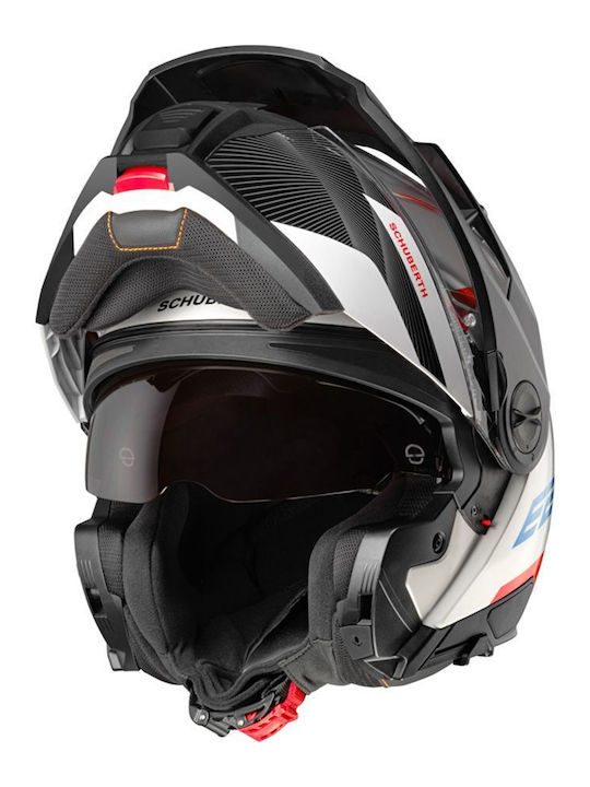 Schuberth E2 Defender Мотоциклетна каска Флип ъп ECE 22.06 с Sunvisor
