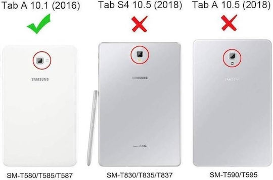 HappyCase Flip Cover Dauerhafte Orange (Samsung Galaxy Tab A 10.1)